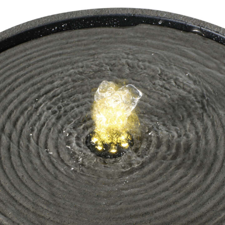 LUMINEO Springbrunnen Outdoor Steinoptik